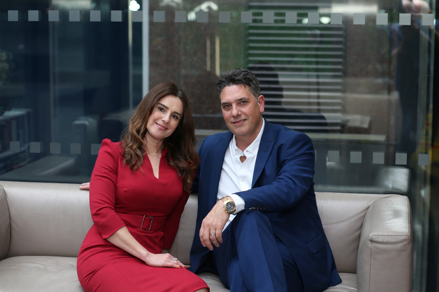 Elliott and Aleksandra King standing side by side representing leadership